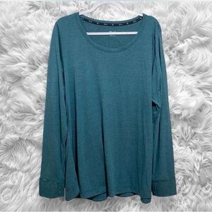 ZELOS Teal Long Sleeve Women's Tee